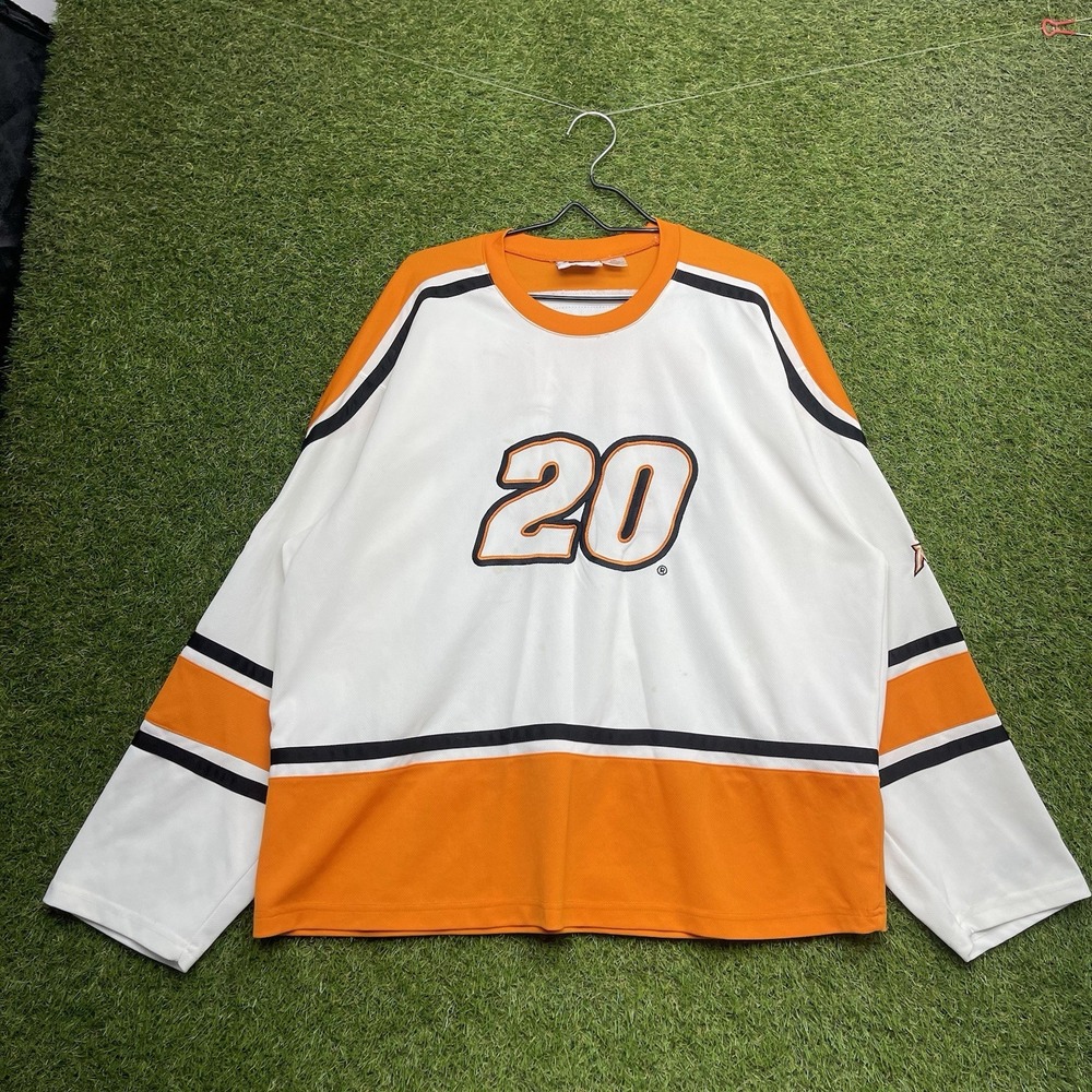 Winners Circle Nascar Tony Stewart Hockey Jersey Mens 2XL #20 Home Depot White